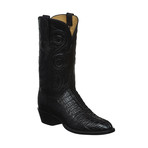 Hornback Crocodile + Buffalo Western Boot // Black (US: 9)