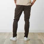 Pintuck Trouser // Khaki Olive (L)