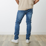 Destroyed Zip Denim // Blue (S)