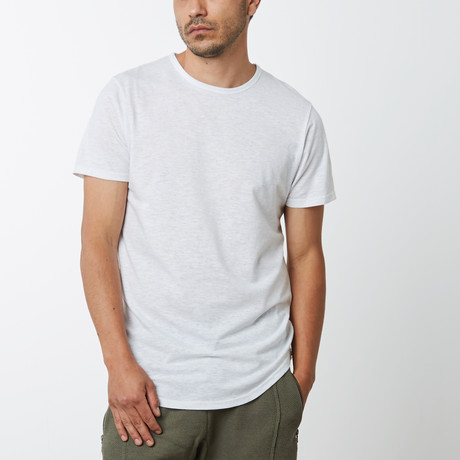 Triblend Scoop Tee // White (S)