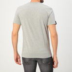 Logo Vert T-Shirt // Light Gray (M)