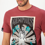 Memphis T-Shirt // Burgundy (XS)