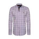 Gurdeep Button Down Shirt // White + Purple (2XL)