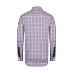 Gurdeep Button Down Shirt // White + Purple (S)