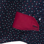 Arrasmith Button Down Shirt // Black + Red (S)