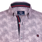 Haworth Button Down Shirt // White + Red (XL)