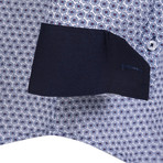 Jaskaran Button Down Shirt // White + Navy (3XL)
