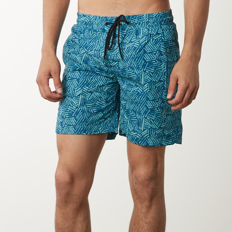 Marked Stripe Trunks // Blue (S)