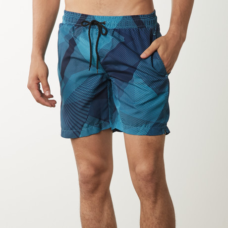 Line Matrix Trunk // Navy (S)