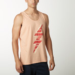 Double Bolt Tank Graphic T-Shirt // Clay (S)