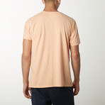 Curved Lines Graphic T-Shirt // Clay (S)