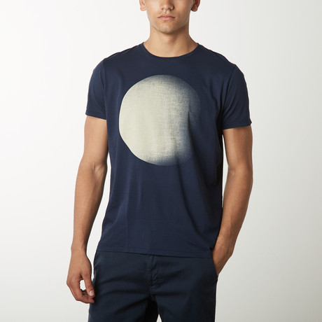 Dark Moon Blue Graphic T-Shirt // Navy (S)