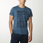 Occlusion Blocks Graphic T-Shirt // Blue (S)