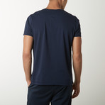 Dark Moon Blue Graphic T-Shirt // Navy (L)