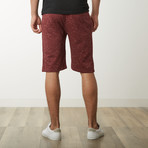 Lounge Heathered Shorts // Burgundy (2XL)