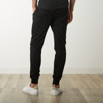 Lounge Heathered Joggers // Black (M)