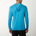 Heathered Hoodie // Turquoise (S)