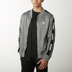 Active Fleece Full Zip Sweatshirt // Heather Grey (2XL)