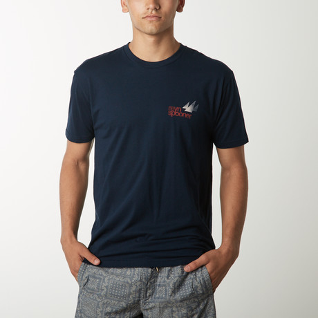 Triple Sail Tee // Navy (S)