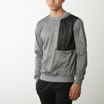 Active LS Crew Zip Pullover // Heather Grey (2XL)