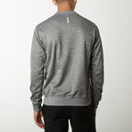 Active LS Crew Zip Pullover // Heather Grey (XL)