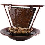 Haiku Moon Slate Tabletop Water Fountain