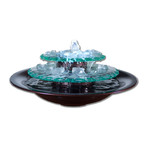 Moonlight Bubbling Glass Tabletop Water Fountain