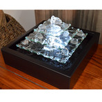 Glacier Ice Glass // Tabletop Fountain + Accent Light