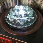 Moonlight Bubbling Glass Tabletop Water Fountain