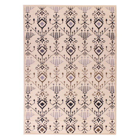 Ikat Glitter // Black, Light Brown + Gray