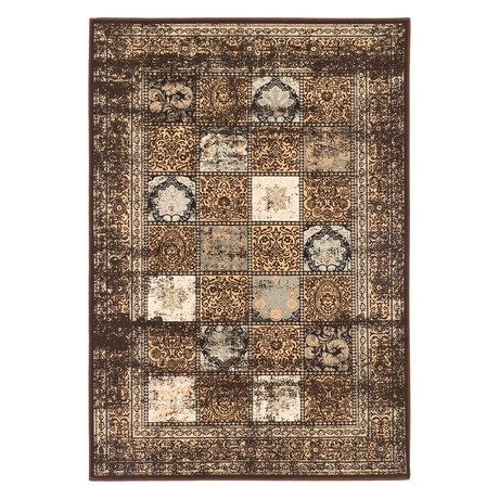 Shahrzad Versailles // Dark Brown Rug (3'11" x 5'3")