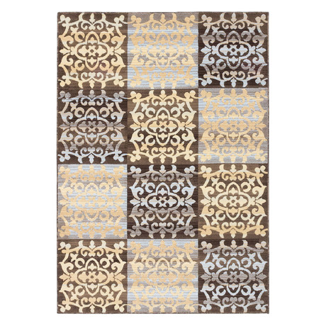 Crown // Dark Brown + Light Gold (3'11" x 5'3")