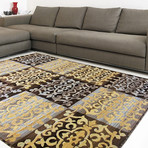 Crown // Dark Brown + Light Gold (3'11" x 5'3")