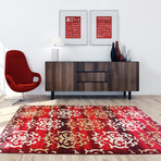 Crown // Dark Burgundy (3'11" x 5'3")