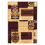 Crown // Burgundy, Cream + Dark Ivory (3'11" x 5'3")