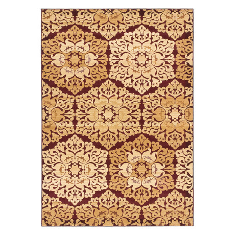 Crown // Burgundy + Dark Ivory (3'11" x 5'3")