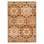 Crown // Burgundy + Dark Ivory (3'11" x 5'3")