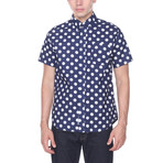 Polka Dot Shirt // Navy (L)