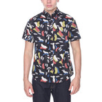 Abstract Nature Shirt // Black (XL)