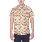 Sunflower Print Shirt // Beige (M)