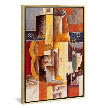 Violin and Guitar // Pablo Picasso (26"W x 18"H x 0.75"D)