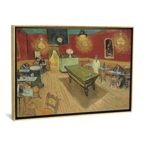The Night Cafe 1888 // Vincent van Gogh (18"W x 26"H x 0.75"D)