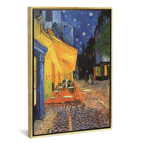 The Cafe Terrace on the Place du Forum // Vincent van Gogh (26"W x 18"H x 0.75"D)