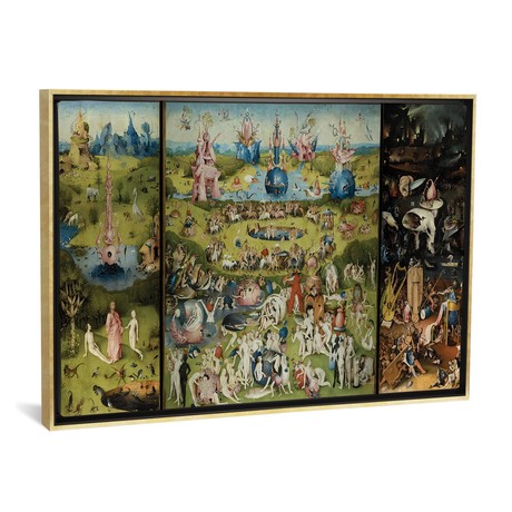 The Garden of Earthly Delights 1504 // Hieronymus Bosch (18"W x 26"H x 0.75"D)