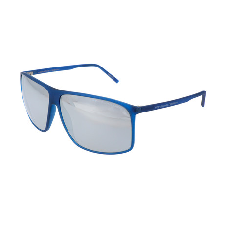 Men's P8594 Sunglasses // Blue + Mercury Mirror