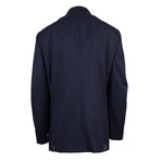 Ermenegildo Zegna Striped Wool 2-Button Suit // Navy (US: 58L)