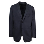 Ermenegildo Zegna // Wool Blend Tuxedo Suit // Black (Euro: 48)