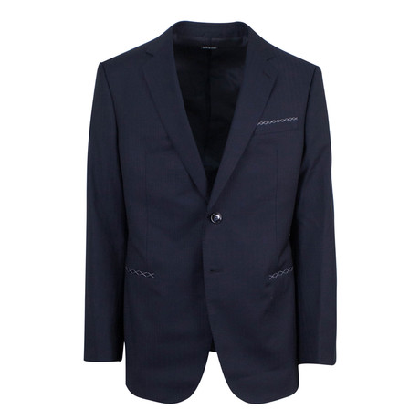 Giorgio Armani Black Label Wool 2-Button Suit // Wall Street Blue (US: 52R)