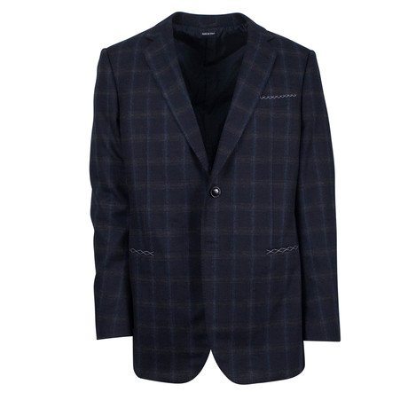 Giorgio Armani Black Label Wall Street 2-Button Sport Coat // Blue (US: 54L)