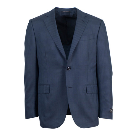 Ermenegildo Zegna Wool-Silk 2-Button Trim Fit Suit I // Blue (US: 54R)